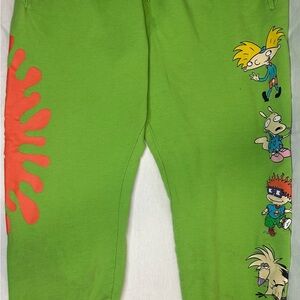 Nickelodeon Green Cartoon Character Joggers
